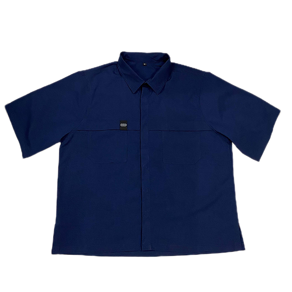 Off Grid Box Shirt Navy Blue