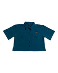 Women's Hybrid Cropped Deep Teal