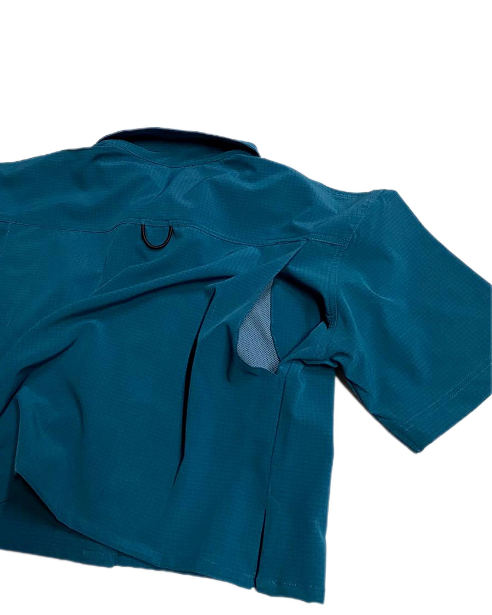 Women's Hybrid Cropped Deep Teal